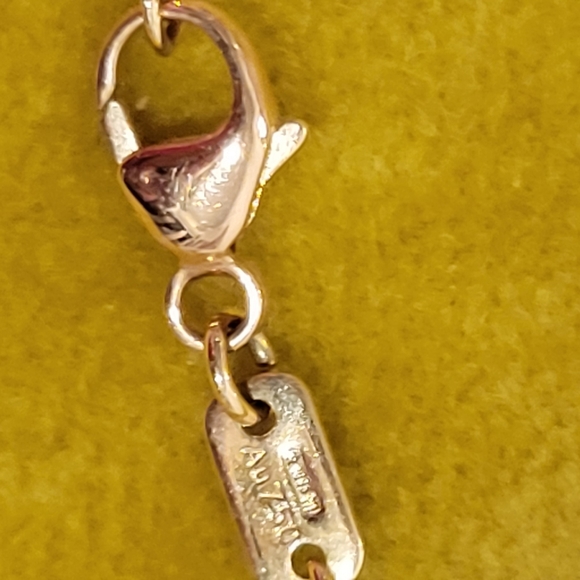 Gucci Running G 18k Gold Necklace with Topaz - Picture 6 of 9